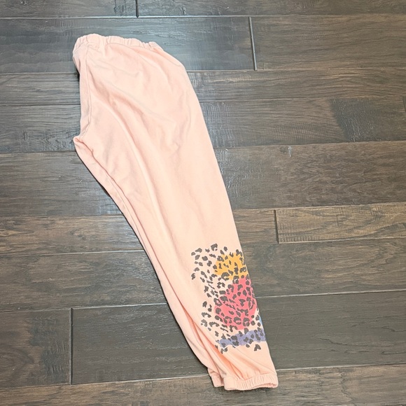 Wildfox Joggers Pink Leopard Print - Picture 4 of 9